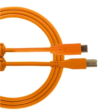 USB-кабель UDG U96001OR USB-C — USB-B, 1,5 м, помаранчевий — Загальний вигляд