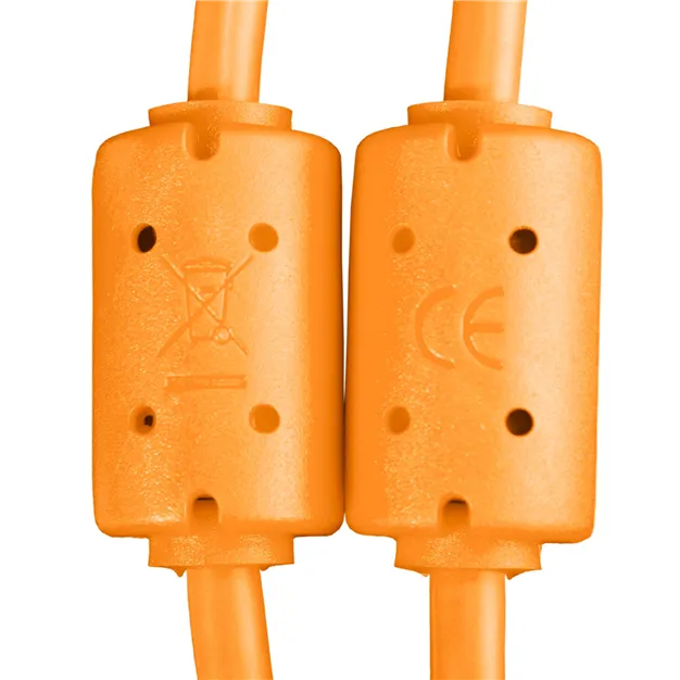 USB-кабель UDG U96001OR USB-C — USB-B, 1,5 м, помаранчевий — Феритові фільтри