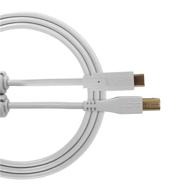 USB-кабель UDG U96001WH USB-C — USB-B, 1,5 м, білий — Загальний вигляд