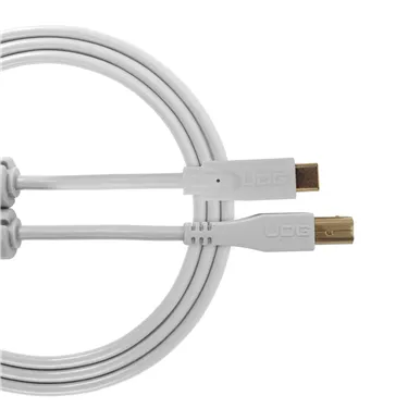 USB-кабель UDG U96001WH USB-C — USB-B, 1,5 м, білий — Загальний вигляд