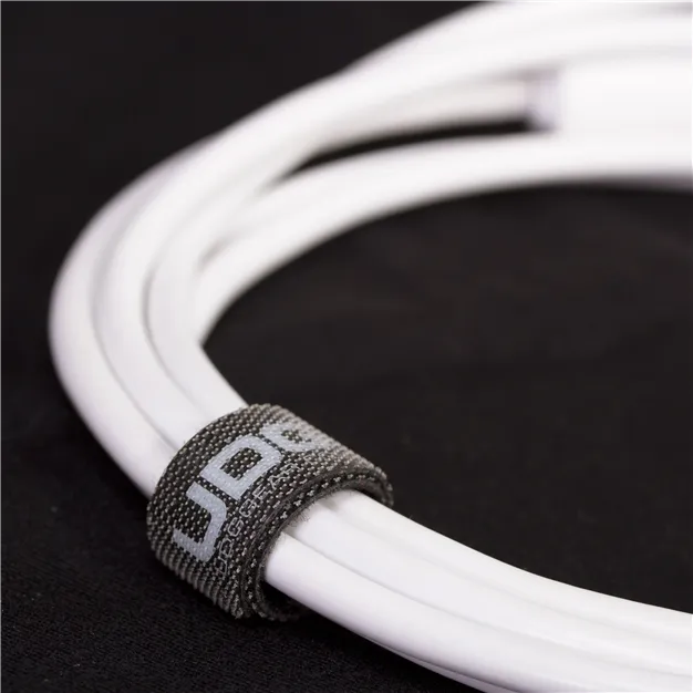 USB-кабель UDG U96001WH USB-C — USB-B, 1,5 м, білий — Стяжка кабелю