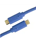 USB-кабель UDG U99001LB USB-C — USB-C, 1,5 м, синій — Роз’єми крупним планом