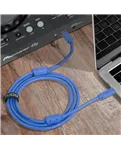 USB-кабель UDG U99001LB USB-C — USB-C, 1,5 м, синій — Приклад використання, додаткове обладнання не входить до комплекту