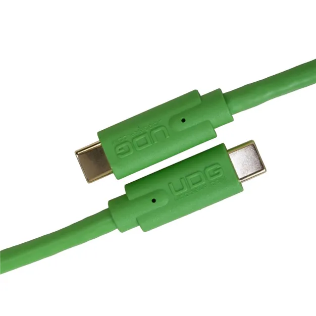 USB-кабель UDG U99001GR USB-C — USB-C, 1,5 м, зелений — Роз’єми крупним планом