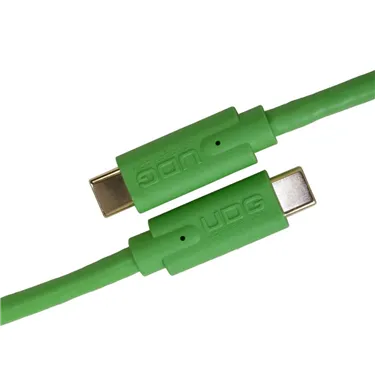 USB-кабель UDG U99001GR USB-C — USB-C, 1,5 м, зелений — Роз’єми крупним планом