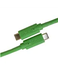 USB-кабель UDG U99001GR USB-C — USB-C, 1,5 м, зелений — Роз’єми крупним планом