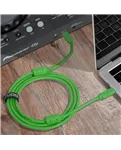 USB-кабель UDG U99001GR USB-C — USB-C, 1,5 м, зелений — Приклад використання, додаткове обладнання не входить до комплекту