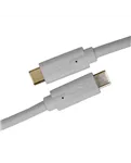 USB-кабель UDG U99001WH USB-C — USB-C, 1,5 м, білий — Роз’єми крупним планом