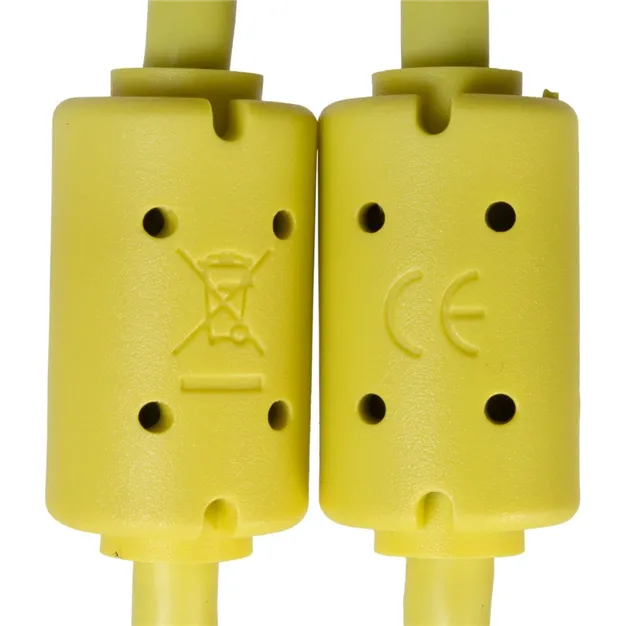 USB-кабель UDG U99001YL USB-C — USB-C, 1,5 м, жовтий — Феритові фільтри