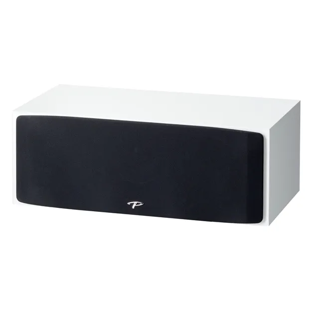 Paradigm Monitor SE 2000C Gloss White - вигляд спереду під кутом з решіткою