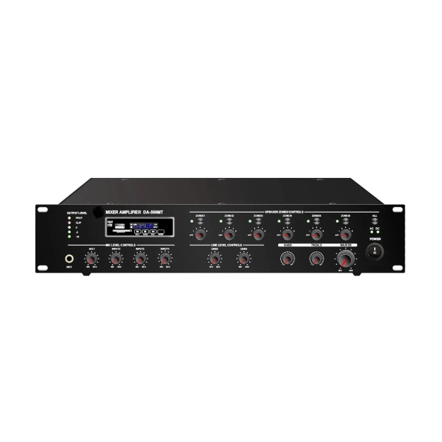 MT-Power DA-350MT — підсилювач 350 Вт, 6 зон, 70/100 В