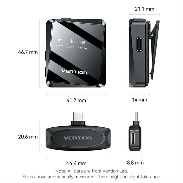 Vention NCBB0 - розміри