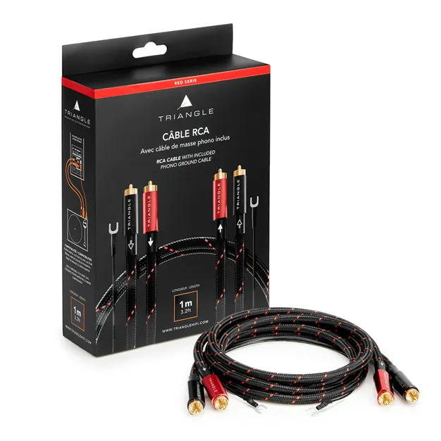 Triangle RED RCA 1 м — кабель та упаковка