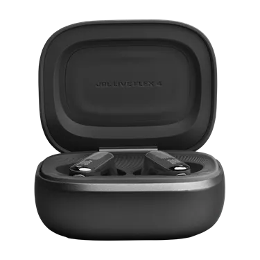 JBL Live Flex 4 Black — Відкритий зарядний футляр