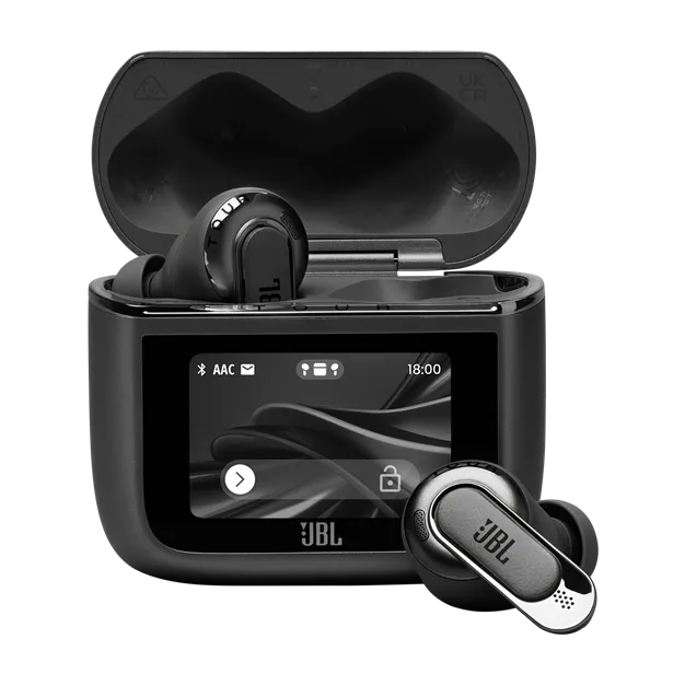 JBL Tour Pro 3 Black — Відкритий зарядний футляр