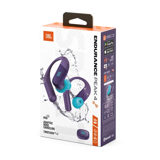 JBL Endurance Peak 4 Purple — Упаковка