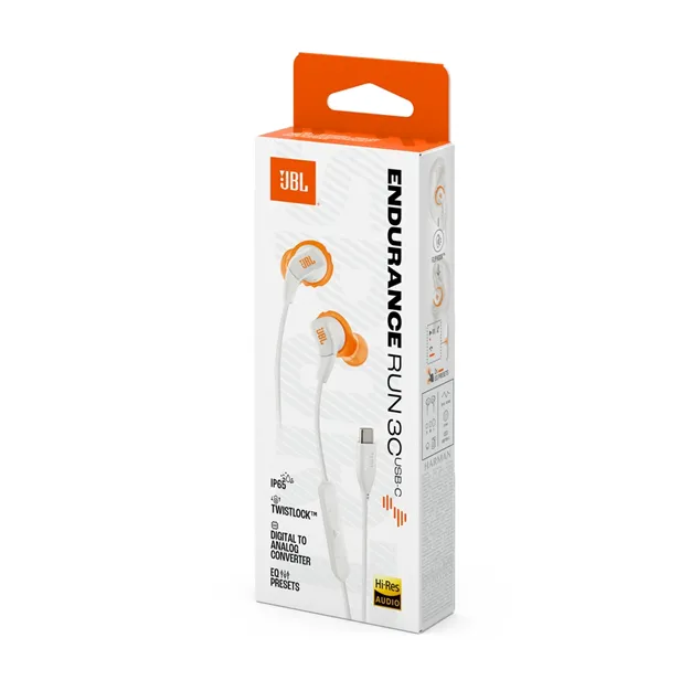 JBL Endurance Run 3C USB-C White — Упаковка