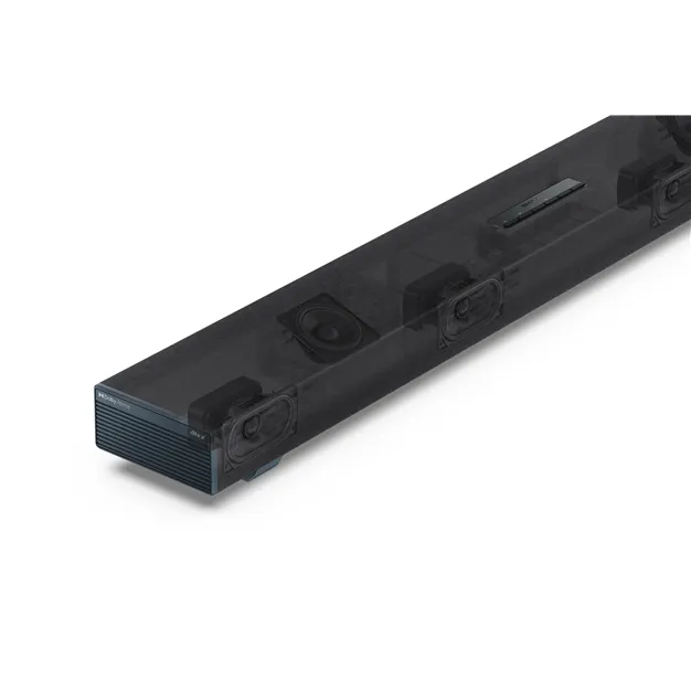 Sharp HT-SBW53121 Black — Розташування випромінювачів, ілюстрація конструкції