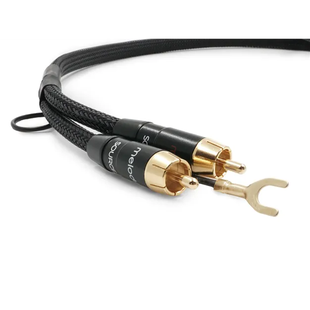 Melodika MDPHD15 Black Edition 1,5 м — Роз’єми RCA та заземлення