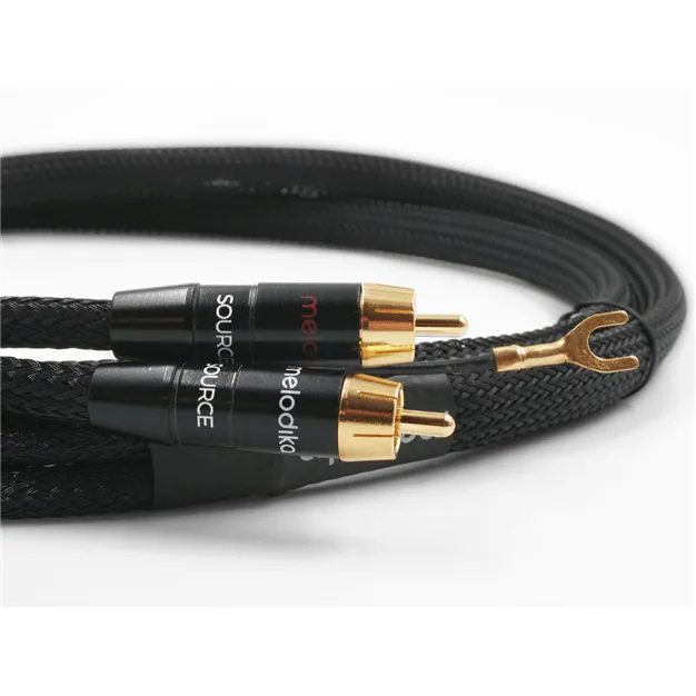 Melodika MDPHD15 Black Edition 1,5 м — Роз’єми RCA та заземлення