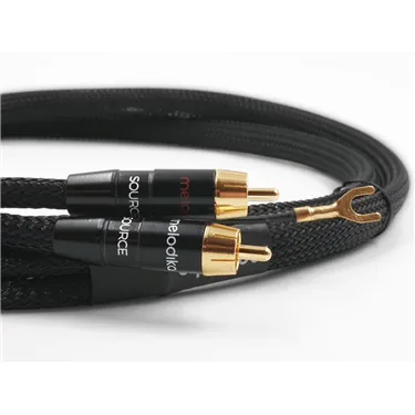Melodika MDPHD15 Black Edition 1,5 м — Роз’єми RCA та заземлення