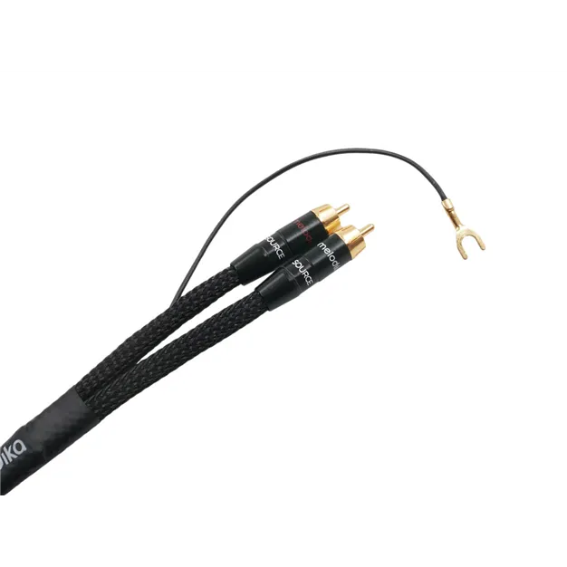 Melodika MDPHD15 Black Edition 1,5 м — Роз’єми RCA та заземлення