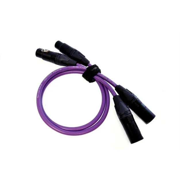 Melodika MD2X15 Purple — Пара кабелів, вигляд під кутом