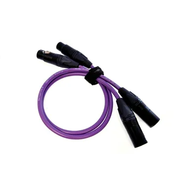 Melodika MD2X15 Purple — Пара кабелів, вигляд під кутом