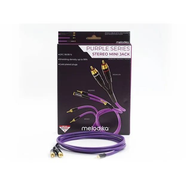 Melodika MDMJ2R20 Purple — Кабель та упаковка