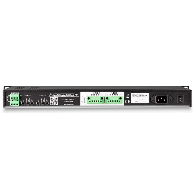 DAS Audio INTEGRAL-A404 — Задня панель
