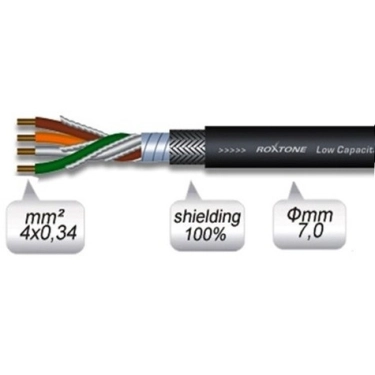 Кабель у котушці 100м ДМХ ROXTONE DMX004