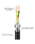 Кабель в катушке 100м ДМХ ROXTONE DMX004