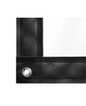 Screen AV Screen direct projection on grommets made of white matt fabric
