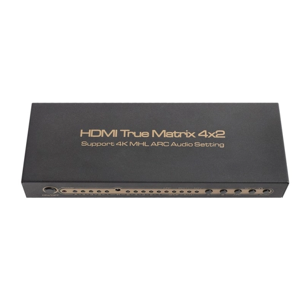 Матриця 4x2 з аудіоекстрактором 4К AirBase K-MA42A4K