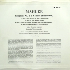 LP Gustav Mahler - Symphony No 2 "The Resurrection"