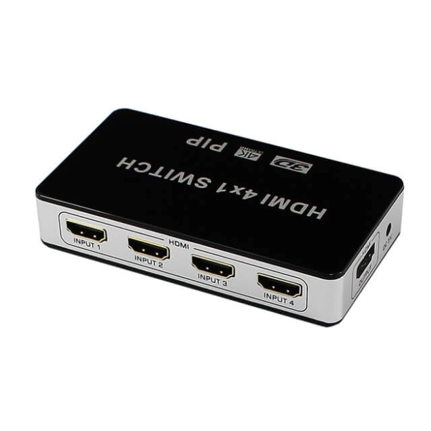 Комутатор AirBase HDMI Switch 4x1 PiP 3D 4Kx2K