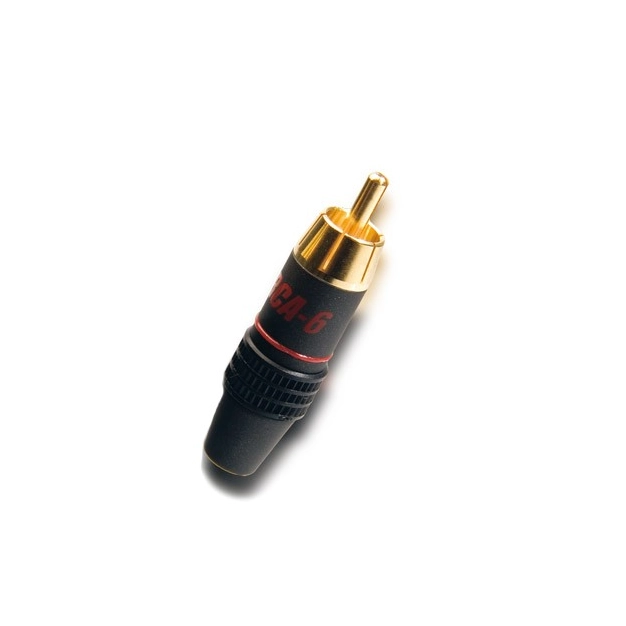 Роз'єм Supra RCA-6 PLUG RED BULK