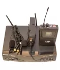 Радіосистема DV audio MGX-24B із петличними мікрофонами чорного кольору