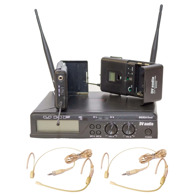 Радіосистема DV audio BGX-24 Dual із гарнітурами
