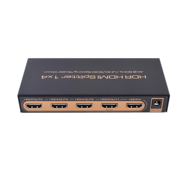HDMI спліттер AirBase K-SP144KEDID 1x4 4K 60Hz /UHD/EDID Setting/Scaler Down