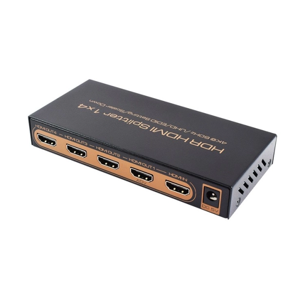 HDMI спліттер AirBase K-SP144KEDID 1x4 4K 60Hz /UHD/EDID Setting/Scaler Down