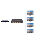 HDMI спліттер AirBase K-SP144KEDID 1x4 4K 60Hz /UHD/EDID Setting/Scaler Down