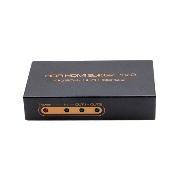 HDMI спліттер 1х2 2.0 4K/60Hz AirBase K-SP124K