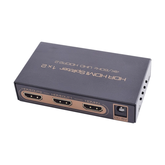 HDMI спліттер 1х2 2.0 4K/60Hz AirBase K-SP124K