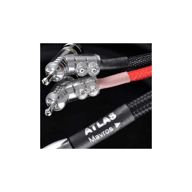 Кабель акустич: Atlas Mavros 2 m з бананами Expanding Rhodium Plug