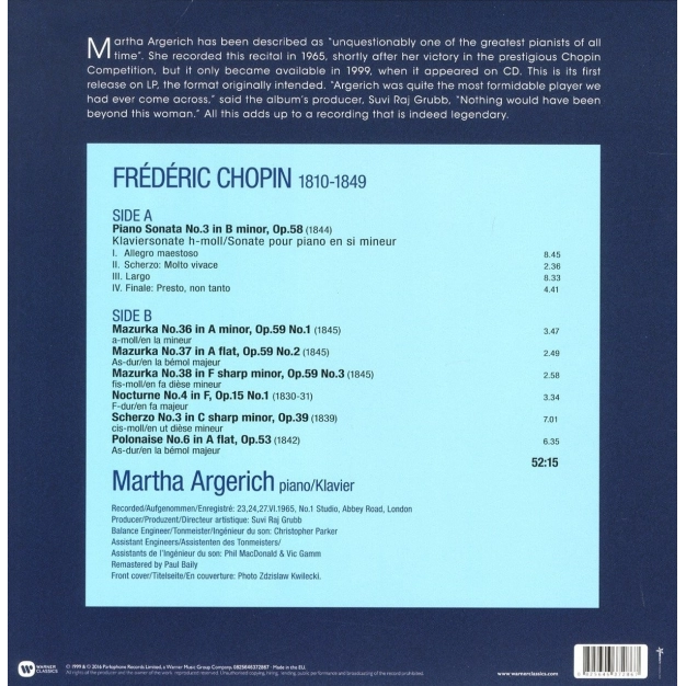 Chopin: The Legendary 1965 Recording