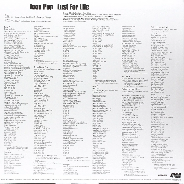 Iggy Pop "Lust For Life"