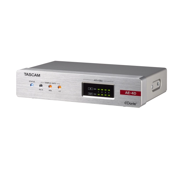 4-х канальний Dante перетворювач Tascam AE-4D 4-х канальний Dante перетворювач Tascam AE-4D