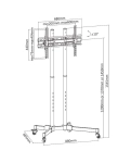 Floor standing TV stand iTechmount T1028TE
