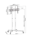 Підлогова стійка під ТВ iTechmount T1028TE